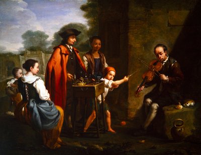 Dvojice žánrových témat (malba) od Antonio Amorosi