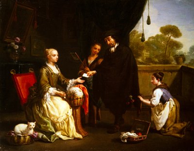 Dvojice žánrových témat (malba) od Antonio Amorosi