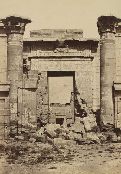 Medinet Habu: Římské sloupy od Antonio Beato