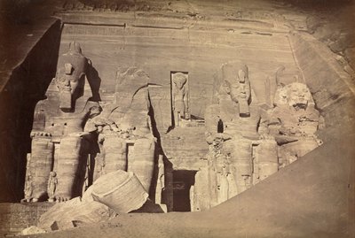 Chrám Ramesse II, Abu Simbel, c. 60. léta 19. století. od Antonio Beato