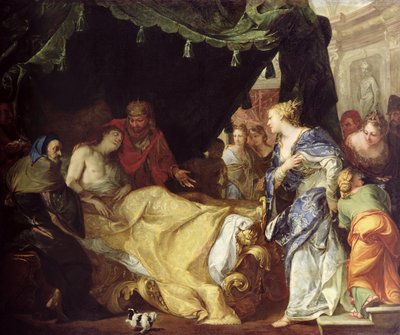 Antiochus (324-261 př.nl) a Stratonice (Umírající princ) 1691-1705 od Antonio Bellucci