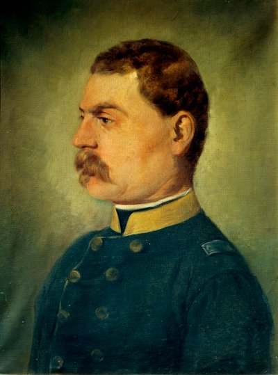 Důstojník (olej na plátně) od Antonio Bignoli
