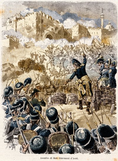 Egyptské tažení: Napoleon Bonaparte (1769-1821) 1799 Rytina od Antonia Bonamoreho (1845-1907) z "" Napoleon Story "" 1893 od Antonio Bonamore