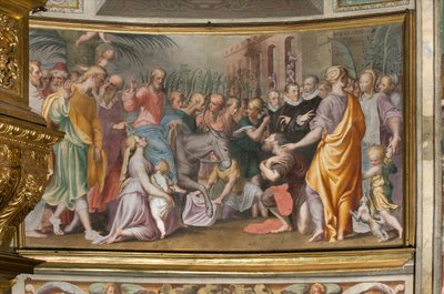 Antonio Campi, Ježíšův vchod do Jeruzaléma 1582-84 od Antonio Campi