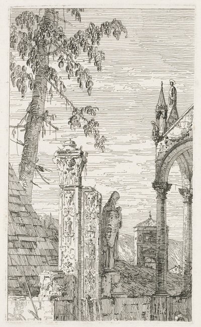 Pohledy: Fragmenty sochařství, 1735-1746. od Giovanni Antonio Canal