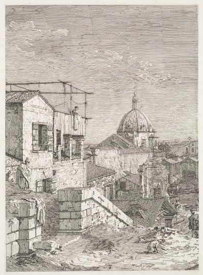 Pohledy: La Maison a linscription, 1735-1746. od Giovanni Antonio Canal