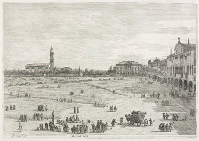Pohledy: Prà della Valle, Padova, 1735-1746. od Giovanni Antonio Canal