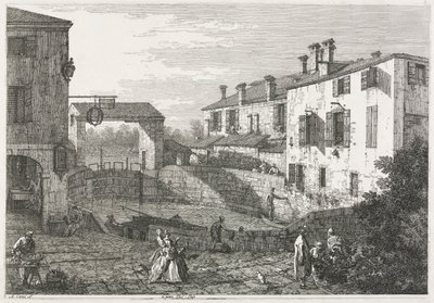 Pohledy: Zdymadlo kanálu v Dolo, 1735-1746. od Giovanni Antonio Canal