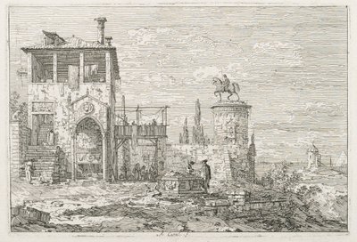 Pohledy: Jezdecký památník od Antonio Canaletto