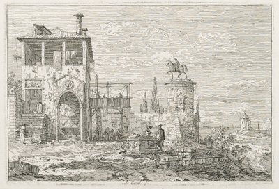 Pohledy: Jezdecký památník, 1735-1746. od Giovanni Antonio Canal
