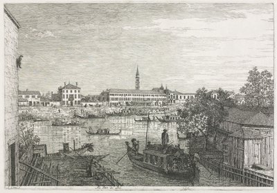 Pohledy: Přístav v Dolo od Antonio Canaletto