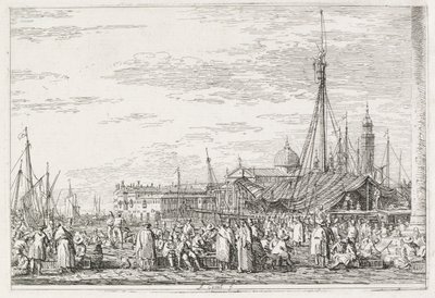 Pohledy: Trh na Molo, 1735-1746. od Giovanni Antonio Canal
