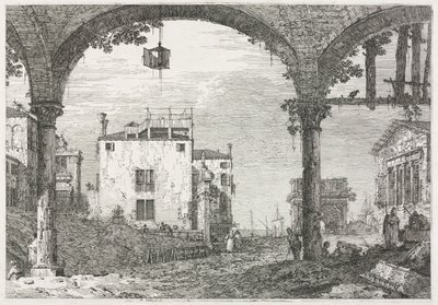 Pohledy: Portico s lucernou od Antonio Canaletto