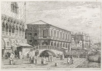 Pohledy: The Prison, Benátky, 1735-1746. od Giovanni Antonio Canal