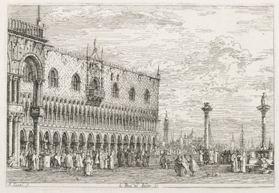 Pohledy: Kámen Proklamace v Benátkách od Antonio Canaletto