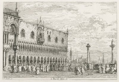 Pohledy: Kámen prohlášení v Benátkách, 1735-1746. od Giovanni Antonio Canal