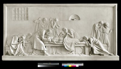 Crito zavírá oči Sokrata, 1790-92 (sádra) od Antonio Canova