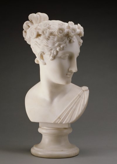 Head of a Dancer, 1820 (mramor) od Antonio Canova