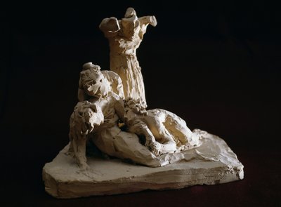 Oplakávání Krista, terakotová skica Antonia Canova (1757-1822), Possagno, Veneto, Itálie od Antonio Canova