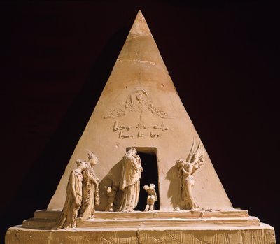 Památník Tiziana od Antonia Canovy (1757-1822), terakotový model od Antonio Canova
