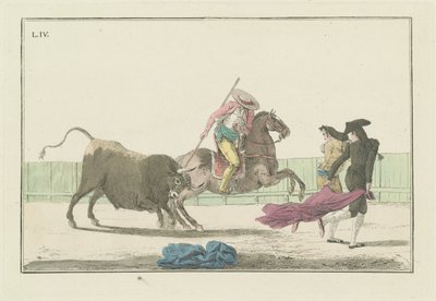 Plate IV, ze série Collection of the Main Actions in a Bullfight od Antonio Carnicero