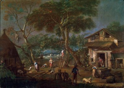 Italská krajina, c1750-1795 od Antonio Diziani