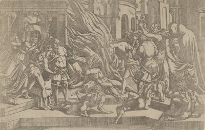 Spálení mrtvoly, 1540-45. od Antonio Fantuzzi