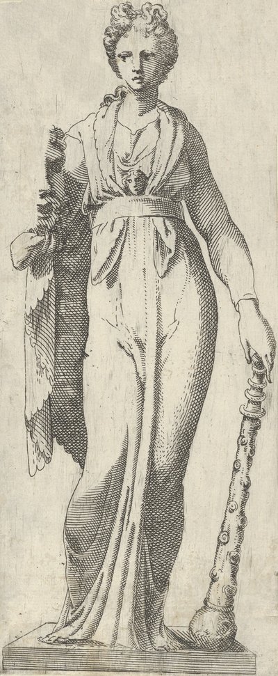Melpomene, ze sarkofágu Mattei, Řím, 1540-45. od Antonio Fantuzzi