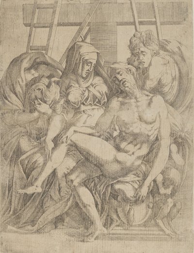 Pieta, 1540-45. od Antonio Fantuzzi