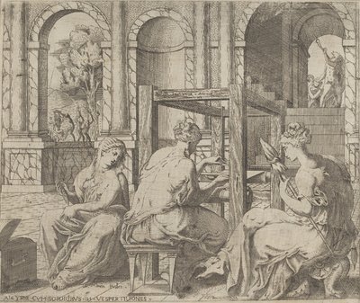 Dcery Minyas, 1545. od Antonio Fantuzzi