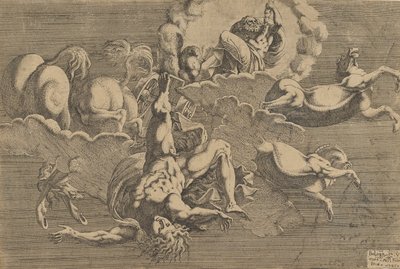 Pád Phaeton, 1545. od Antonio Fantuzzi