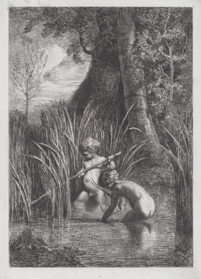 Rybolov od Antonio Fontanesi