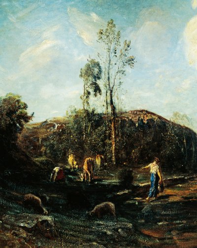Mraky od Antonio Fontanesi