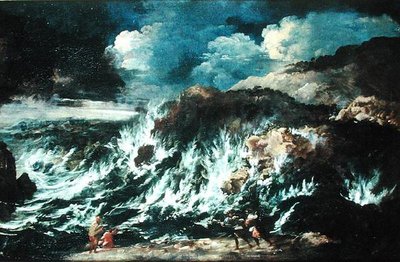 Bouře, před rokem 1700 od Antonio Francesco Peruzzini