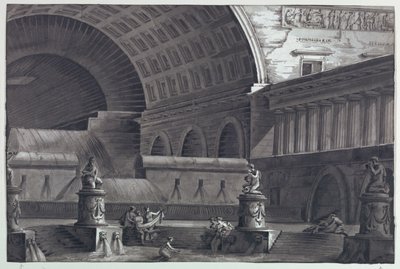 Scéna, Římské lázně od Antonio Giuseppe Basoli