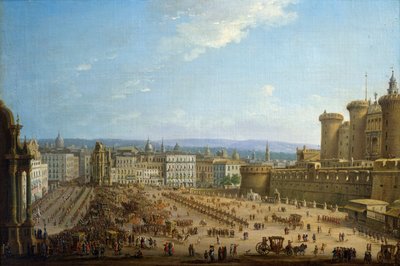 Festival čtyř oltářů v Neapoli, cca 1757, Antonio Joli (1700-1777), olej na plátně, 52,1x78,7, Itálie od Antonio Joli