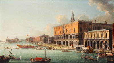 Bacino di San Marco, Benátky, při pohledu na západ, c.1740s od Antonio Joli