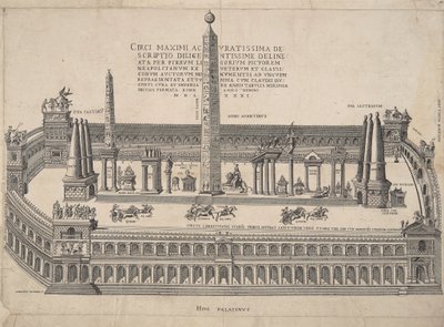 Velmi přesný popis Circus Maximus od Antonio Lafreri