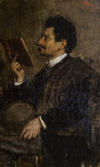 Portrét kritika Saveria Kamba od Antonio Mancini