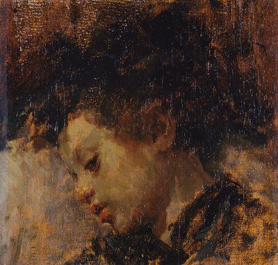 Nemocný chlapec od Antonio Mancini