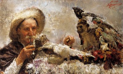 Věštkyně (olej na plátně) od Antonio Mancini