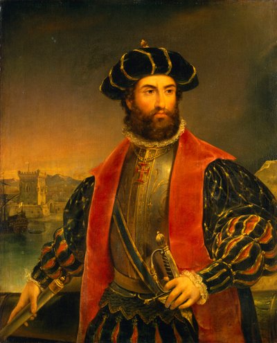 Vasco da Gama (asi 1460-1524) od Antonio Manuel da Fonseca