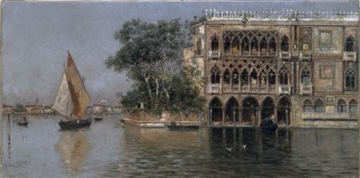 Pohled na Benátky od Antonio Maria de Reyna Manescau