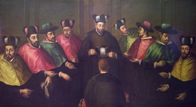 Umístění doktorského Biretta (olej na plátně) od Antonio Martinez Anaya