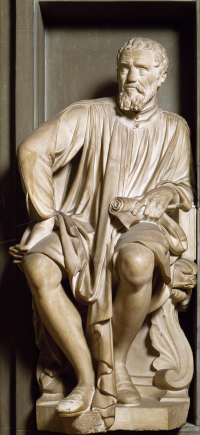 Portrét sochaře, malíře a architekta Michelangela Buonarroti dit Michelangelo od Antonio Novelli