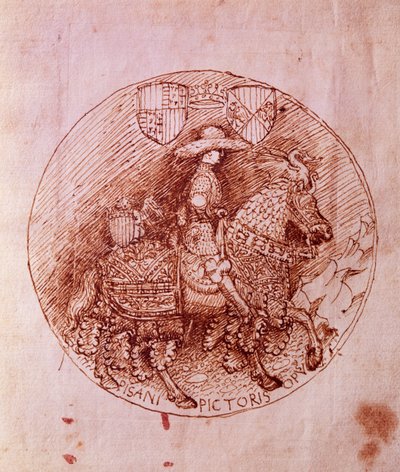 Návrh medaile Alfonse Aragonského od Antonia Pisanella (1395-1455) od Antonio Pisanello