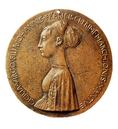 Medaile Cecilie Gonzaga od Antonio Pisanello