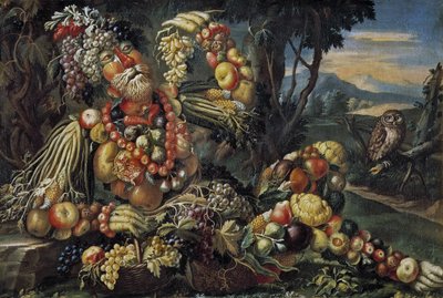 Čtyři roční období: Podzim, mezi 1685 a 1695. od Antonio Rasio