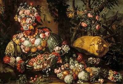 Čtyři roční období: Jaro, mezi 1685 a 1695. od Antonio Rasio