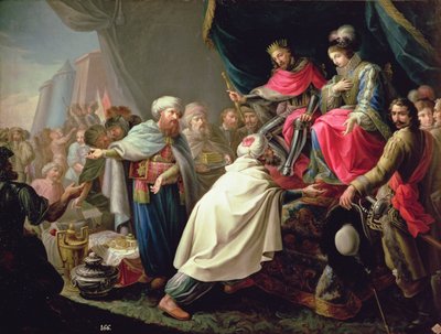 Katoličtí monarchové a pocta arabských knížat (olej na plátně) od Antonio Rodríguez